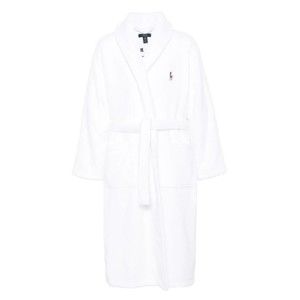 Polo Ralph Lauren Embroidered Cotton Shawl Robe With Belted Waist - NWT